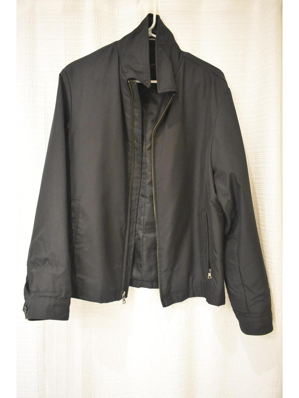 Banana Republic Black Zip-Front Jacket Size S